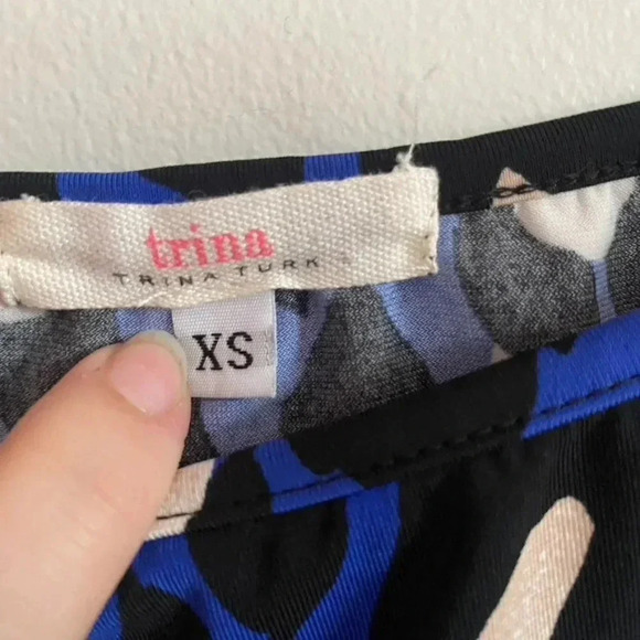 Trina Turk Blue Leopard Print Dress - Picture 5 of 13